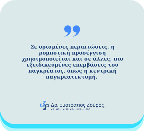 Ρομποτική χειρουργική παγκρέατος